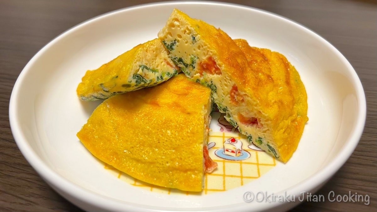ふわとろ！ほうれん草のチーズオムレツ
