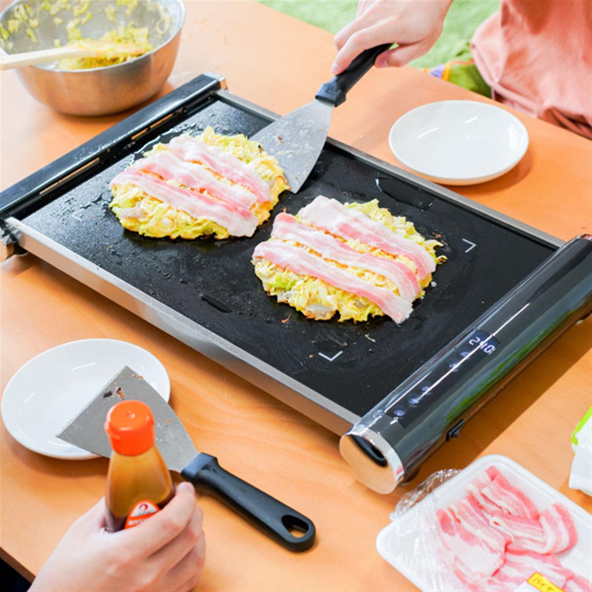 ホットプレート 大型 2枚 SWHP-012-B平面 焼肉H518838 │アイリスオーヤマ公式通販アイリスプラザ