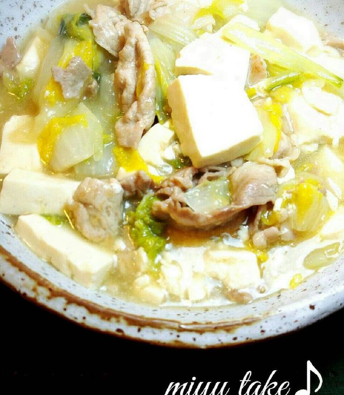P's亭＊白菜と豆腐の中華風うま煮