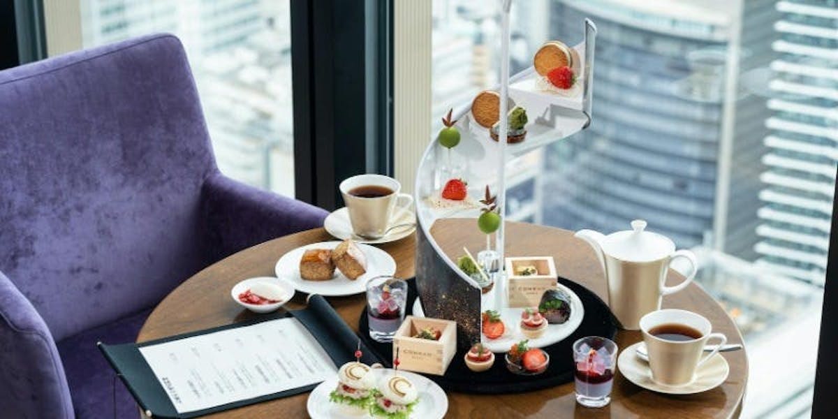 ★コンラッド大阪・絶景のアフタヌーンティー★夏のメニューはピーチですってよ♪