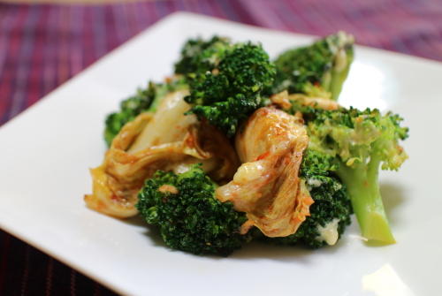 10分でできる！えびとブロッコリーのオイマヨ炒め