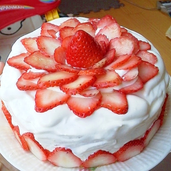 苺のクリスマスケーキ