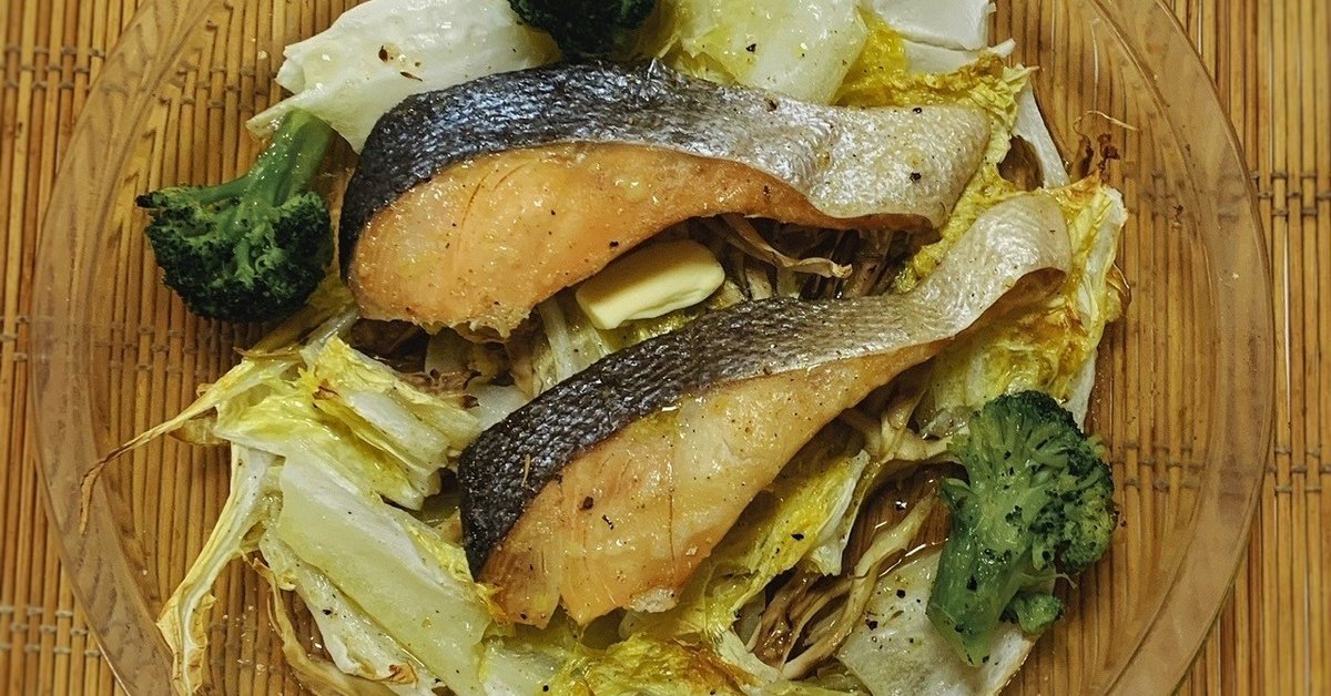 鮭とブロッコリーのしょうが炒め