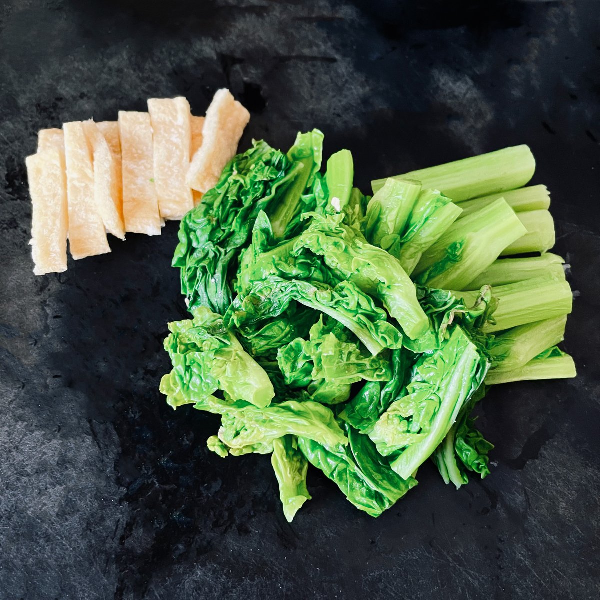 発酵美人こよみレシピ5 菜の花と油揚げの塩麹煮浸し ー霞始靆ーみわあやこ 三和文子発酵美人協会