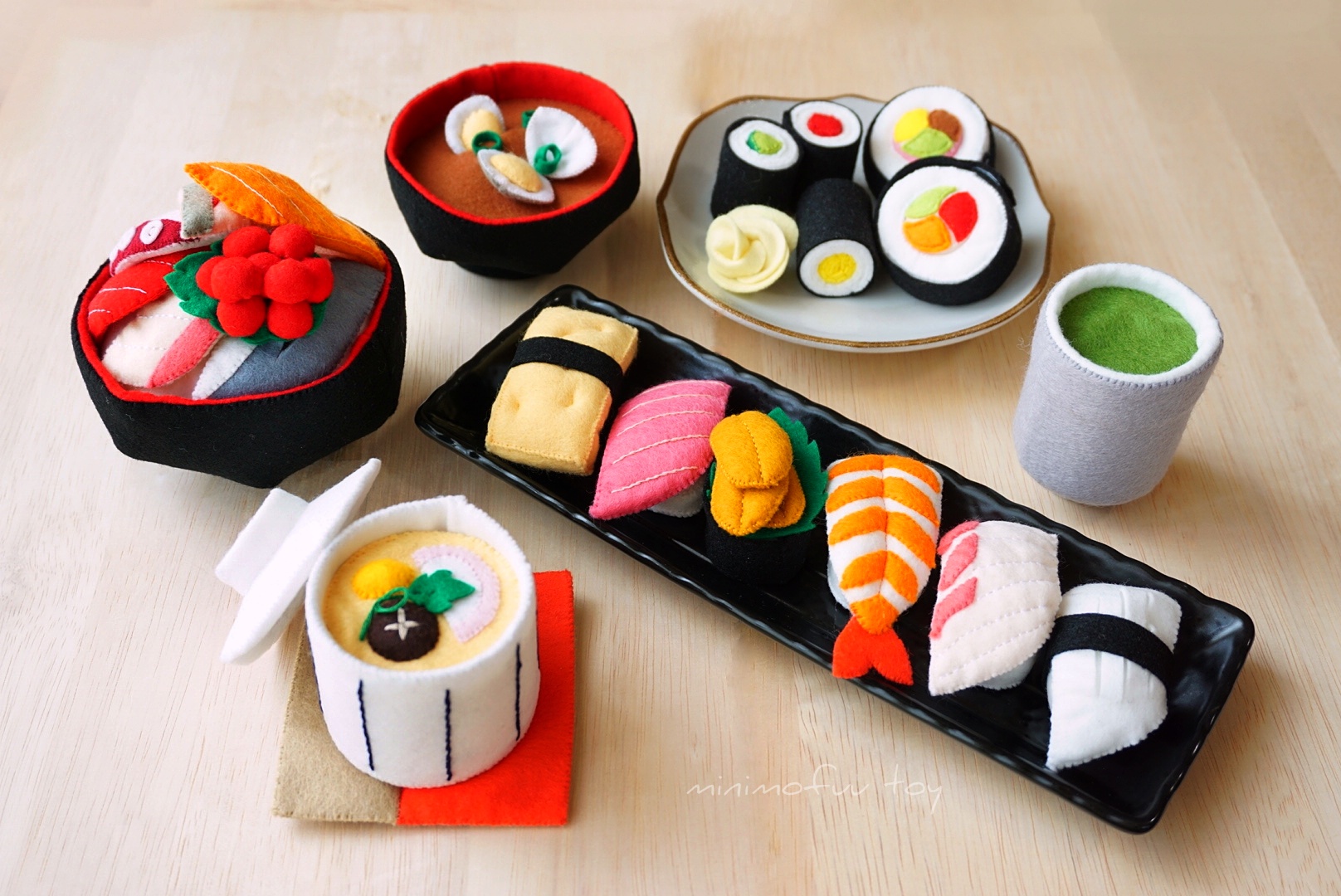 フェルトの手作り おままごとセット お寿司屋さん手芸問屋ウイングス