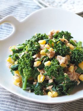 酒のつまみレシピ 菜の花のマスタード和えしゅムリエ