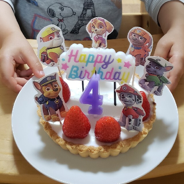 パウパトのスカイキャラケーキ作り！誕生日ケーキ手作りの方法