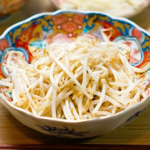 豆もやしのマヨポン酢あえ