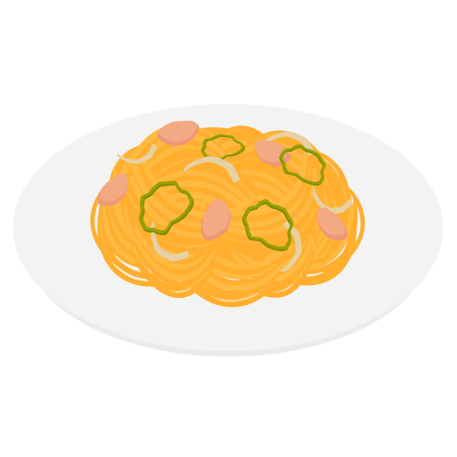 フォークで持ち上げた美味しそうなナポリタンスパゲティの水彩イラストのイラスト素材103565288- PIXTA