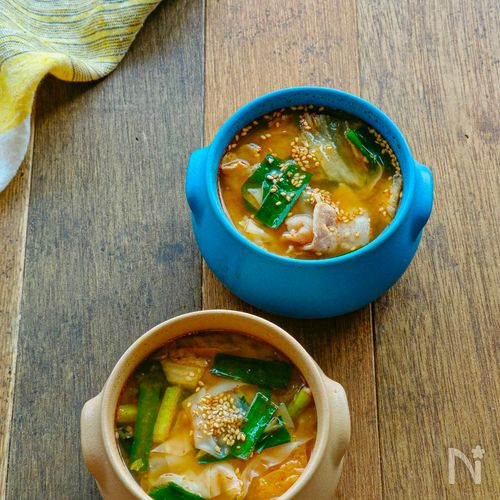 鮭ワンタンのみそバタースープ - 電解水素水deヘルシーレシピ - 日本トリム 水の情報サイト トリムタウン