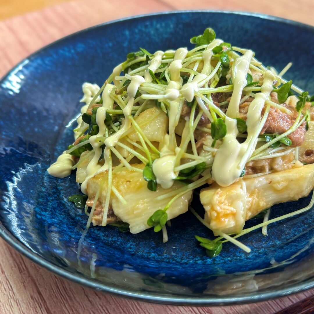 水菜長芋ツナサラダ