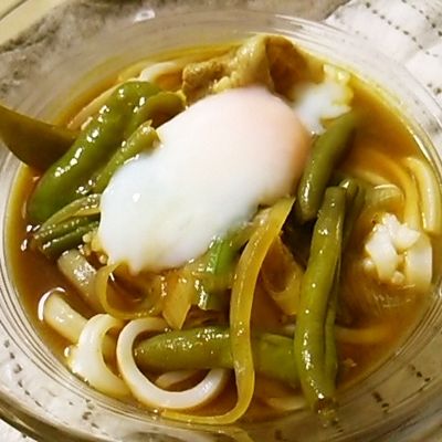 おでんの汁でカレーうどん