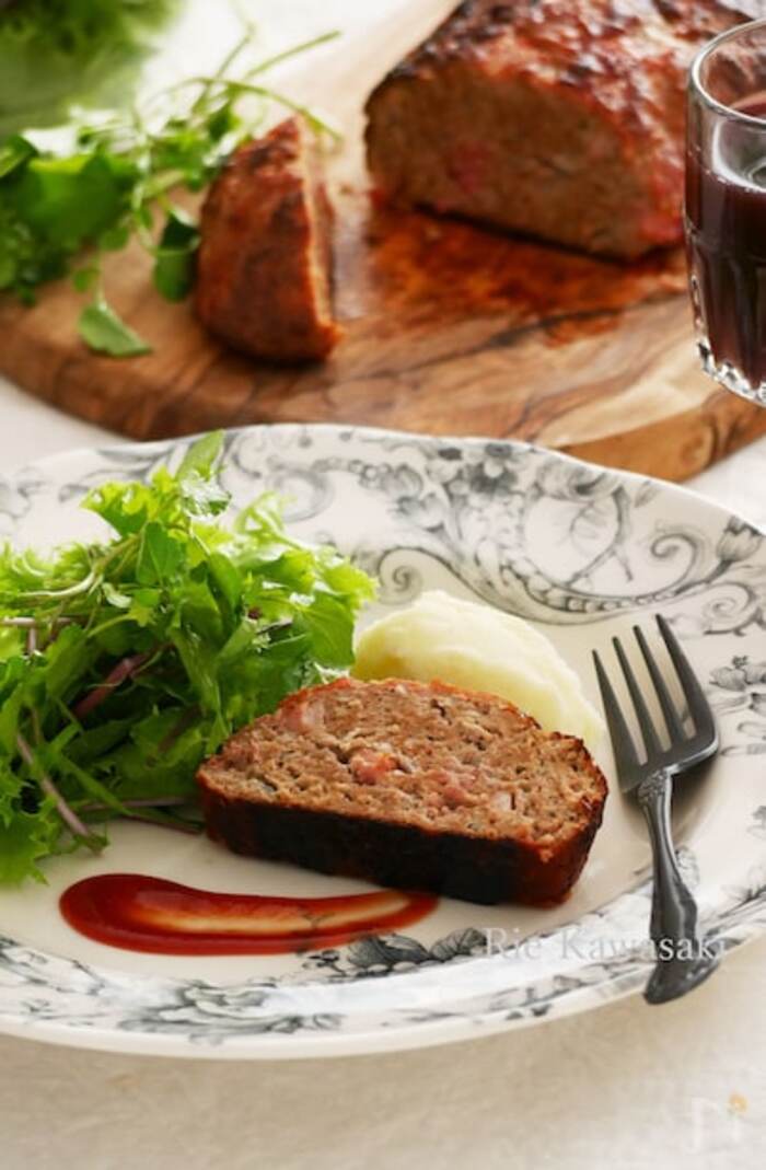 型なしで作れる！！フライパンミートローフ。みきママの毎日家ごはん