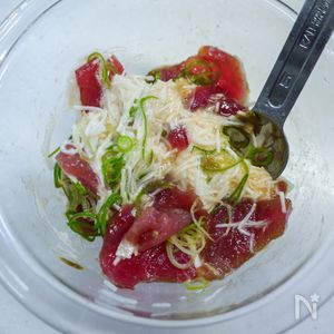 山芋短冊塩昆布 鰹節 ポン酢