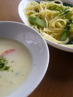 ほっこりまろやか♪ クリームシチューのスープパスタ