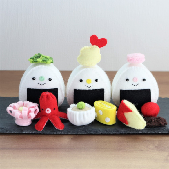 手作りフェルトおにぎりの写真・画像素材-Snapmart スナップマート