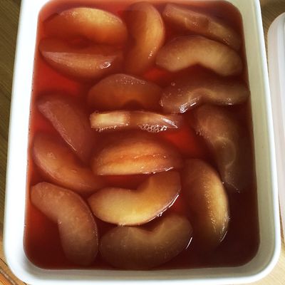 ❣️紅玉りんごの皮で綺麗なコンポート o^^o