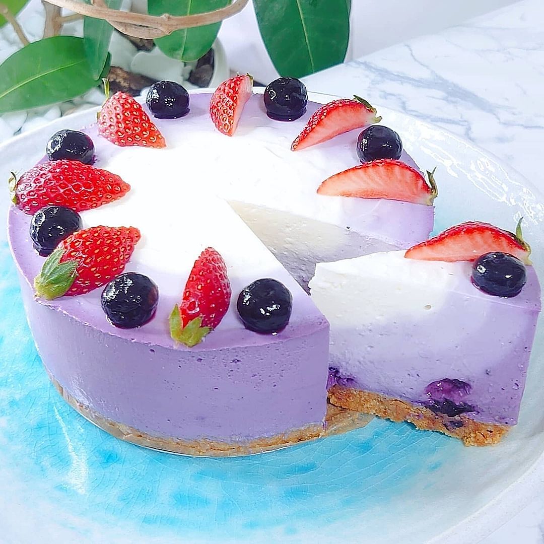 センイルケーキ作り方紫TikTok
