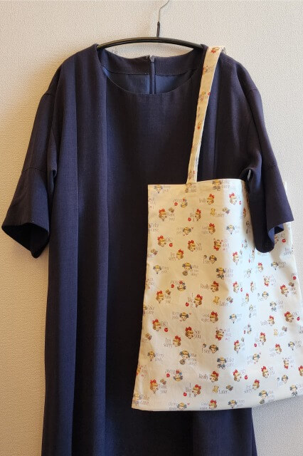 付属レシピ ～エコバッグが入る丸底縦長巾着の作り方～: うろこのあれこれハンドメイド