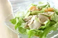 ホタテときゅうりの酢の物醤油、味噌 本物の味ひとすじ フンドーキン醤油 九州大分県臼杵