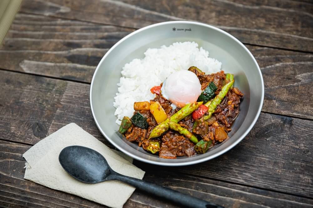 彩り夏野菜のキーマカレ