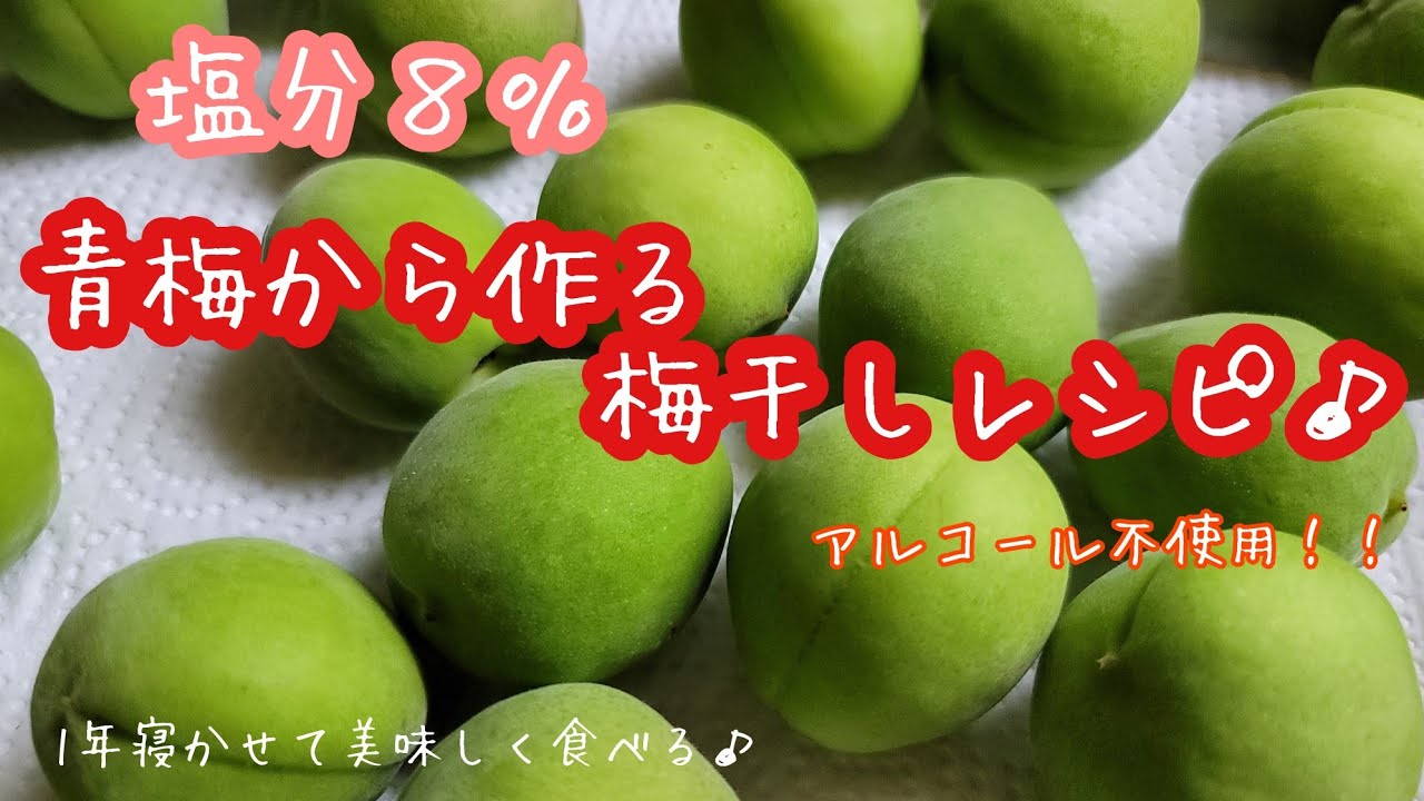 青梅で作る！ 甘いカリカリ梅