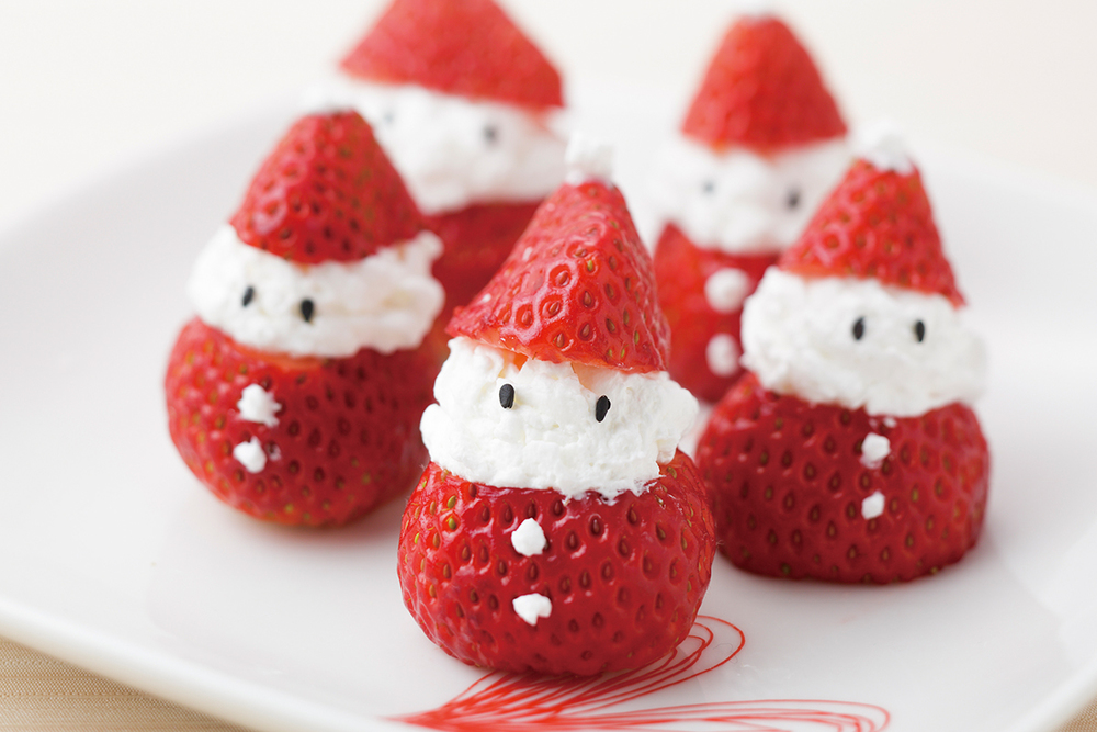 ひな祭り いちごレアチーズケーキを作るゾ七福