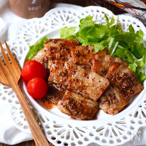 ハニーマスタードポークソテーのレシピ・作り方 簡単＆時短- レタスクラブ