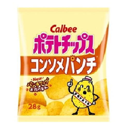 コンビニ新商品・お菓子カルビー ポテトチップス コンソメ トリプルパンチ の巻コンビニの新商品・お菓子を実際に食べてみた