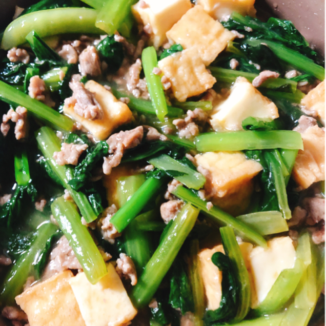 かなりおいしいので良かったら 厚揚げのピリッと甘辛そぼろあん