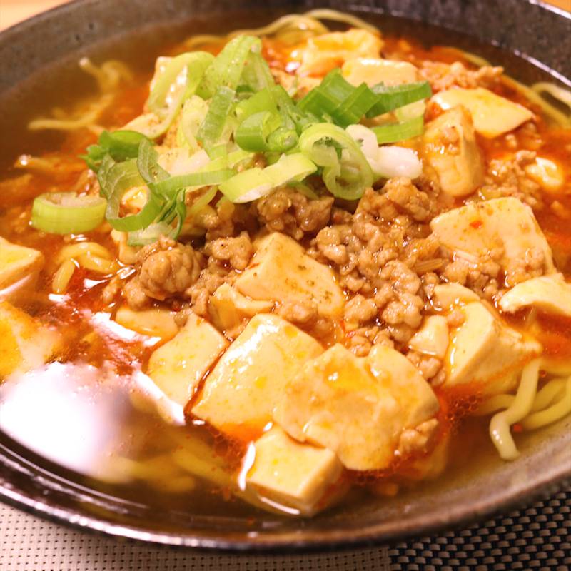 とろ〜り旨辛♪ 袋麺でマーボー麺
