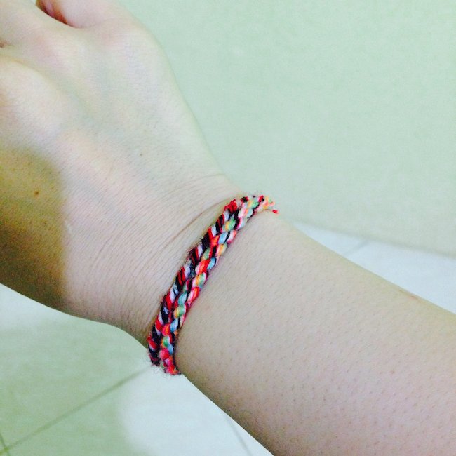 ミサンガ 丸四つだたみの作り方 - ミサンガミサミサ