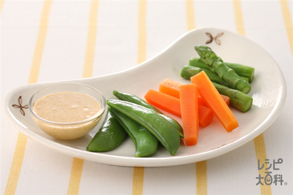 たっぷり冬の温野菜のバーニャカウダソース岡谷酸素株式会社