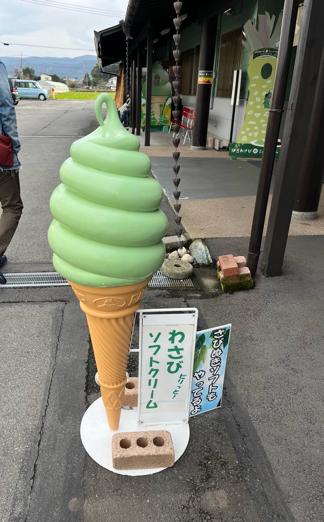 元祖わさびソフト🍦 静岡伊豆浄蓮の滝観光地グルメわさびソフト道の駅グルメ - YouTube