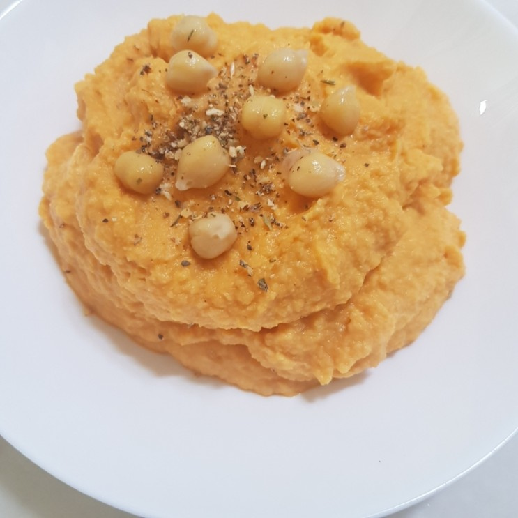 オリーブオイルでフムス