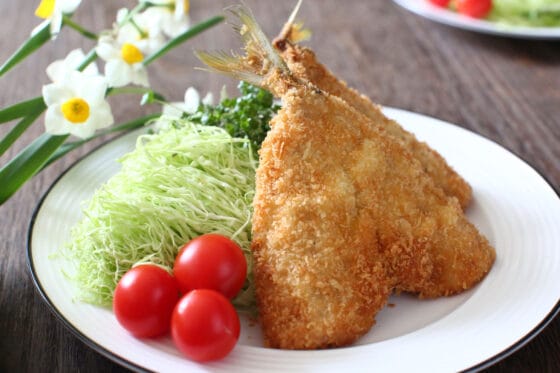 簡単！揚げない☆アジフライ 三枚おろし