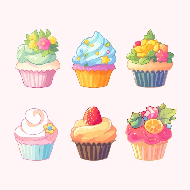 カップケーキ 食べ物 無料イラスト素材Good