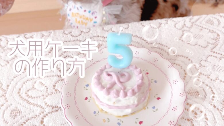 犬用いちごケーキを作ってみました。犬用おやつの栄養を考える