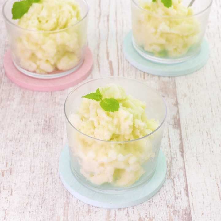 メロンのソルベ