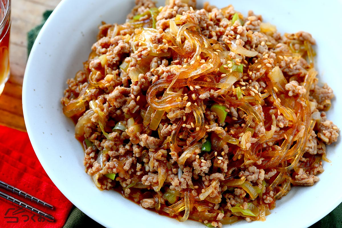 ひき肉で☆かんたんチャプチェ by こやみんの日常ごはんクックパッド簡単おいしいみんなのレシピが392万品