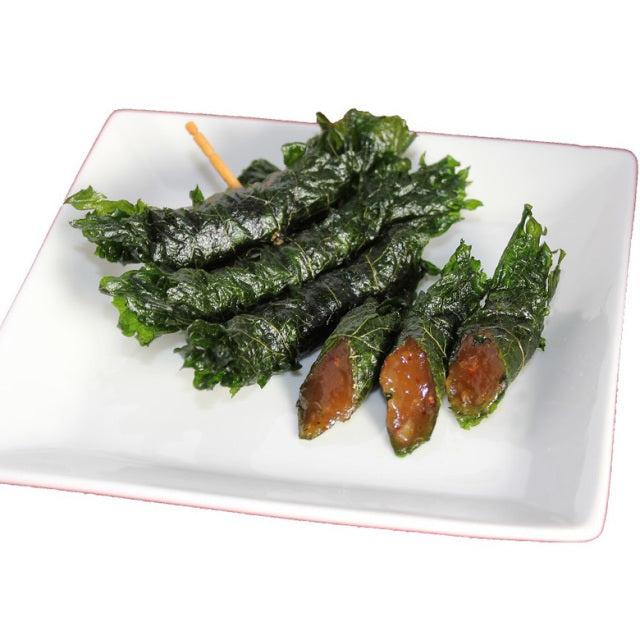 もちのしそ巻きみそ炒め