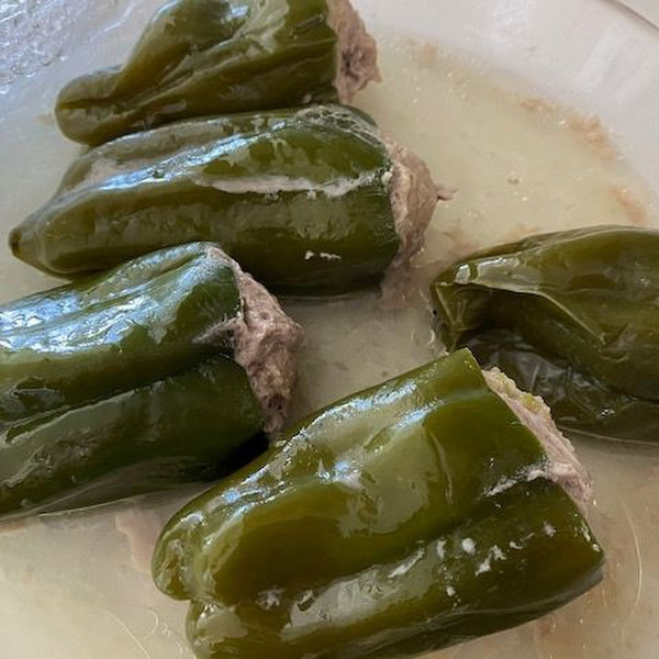 ＼レンジで６分 ピーマンの肉詰め