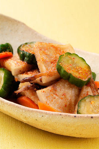 さきいかと野菜の浅漬け