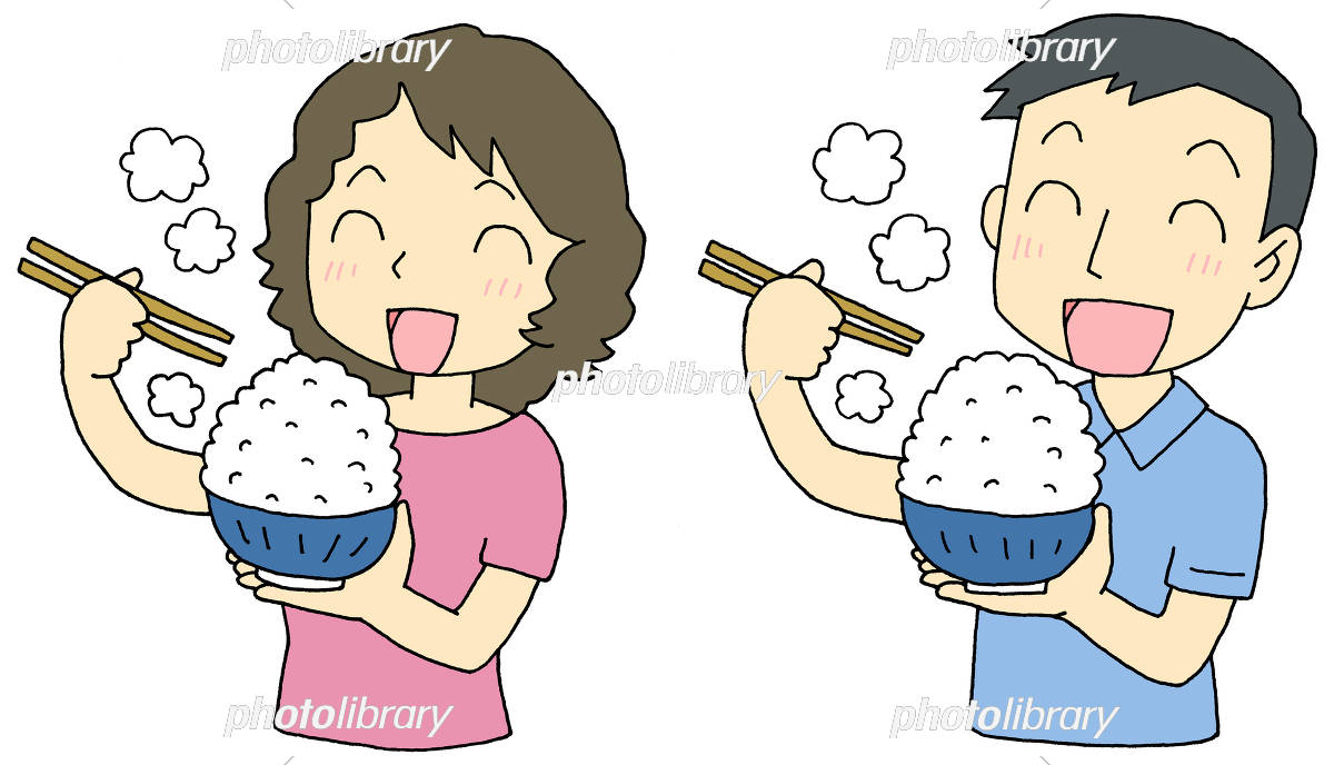 給食を食べる男の子Rinoの気まぐれイラスト店