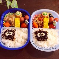まっくろくろすけでておいで～♪キャラ弁