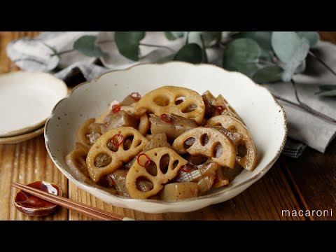 めんつゆでレンコンと人参の簡単きんぴら☆お弁当にも