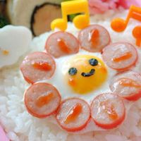 かわいいおかずのハンバーガー：簡単で可愛い弁当のアイデア