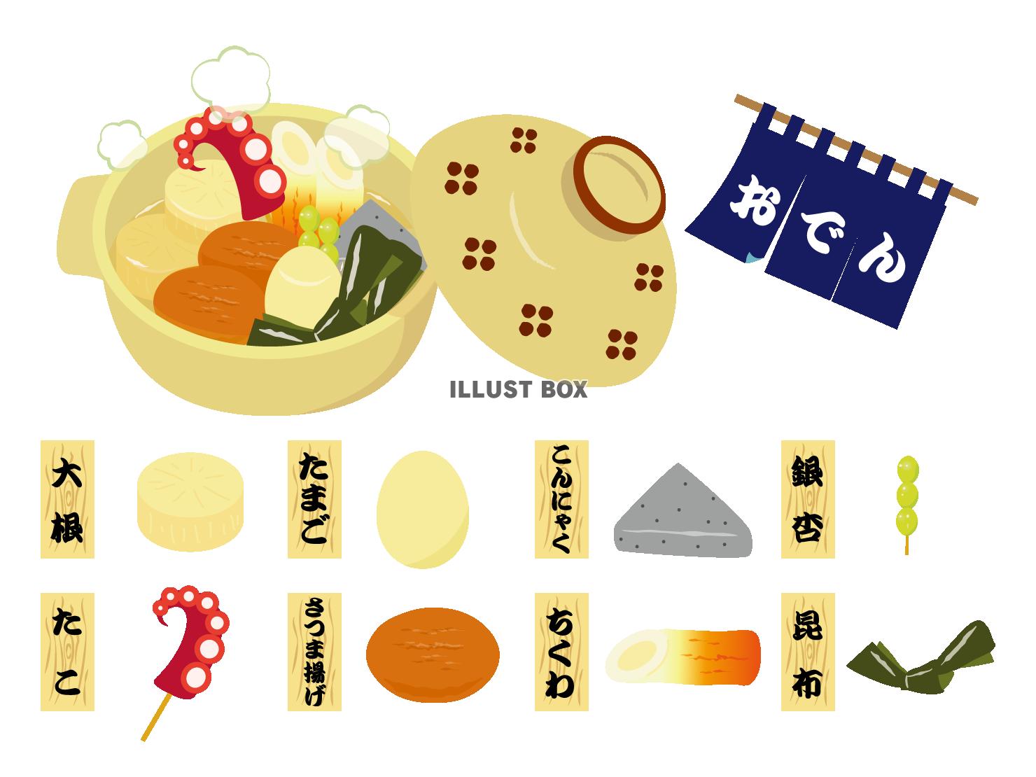 フリー写真お皿に盛られたおでんパブリックドメインQ：著作権フリー画像素材集