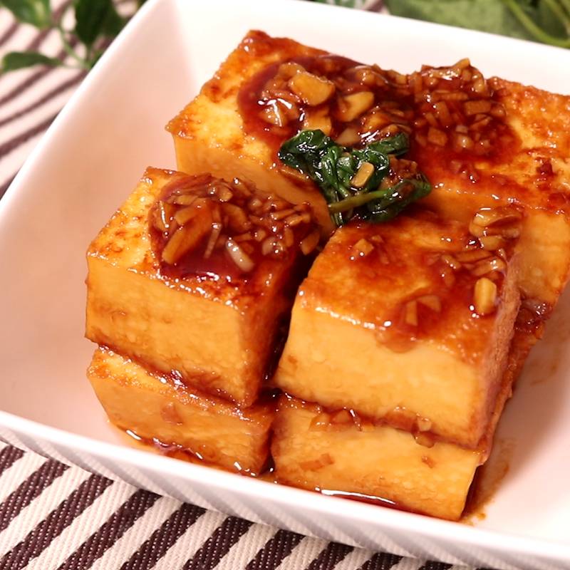 厚揚げとぶなしめじのうま煮