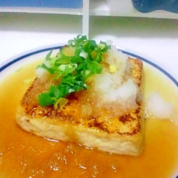 お手軽 おろしポン酢の豆腐ステーキクラシル